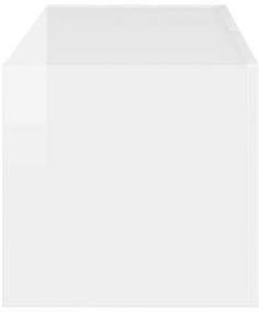 vidaXL Ντουλάπι Τηλεόρασης Τοίχου Λαμπερό Λευκό 60 x 31 x 29.5 εκ