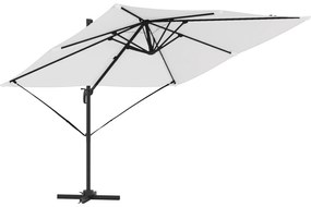 vidaXL Κάτινγκερ Ρώμη Ομπρέλα Άμμος 286x285x265 εκ. Αλουμίνιο