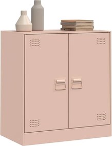 vidaXL Ντουλάπι Ροζ 67 x 39 x 73 εκ. από Ατσάλι