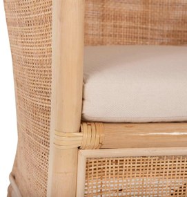 ΠΟΛΥΘΡΟΝΑ APRON HM9818 RATTAN ΠΛΕΚΤΟ ΣΕ ΦΥΣΙΚΟ-ΛΕΥΚΟ ΜΑΞΙΛΑΡΙ 75x70x85Υεκ.