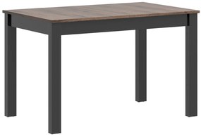 Τραπέζι Boston 478, Monastery δρυς, Μαύρο, 75x60x100cm, 22 kg, Επιμήκυνση, Πλαστικοποιημένη μοριοσανίδα | Epipla1.gr