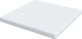 vidaXL Στρώμα Λευκό 200 x 200 cm Ζακάρ ύφασμα