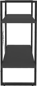 vidaXL Βιβλιοθήκη με 2 Ράφια Γκρι 80 x 30 x 70 εκ. από Επεξ. Ξύλο