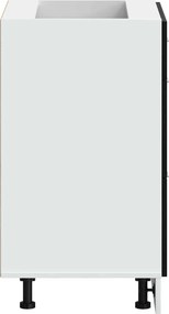 vidaXL Βάση Ντουλάπας Κουζίνας Μαύρη Δρυς 60 x 46 x 81,5 cm