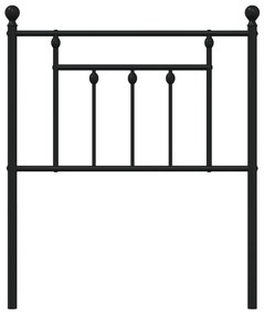 vidaXL Κεφαλάρι Μαύρο 75 εκ. Μεταλλικό