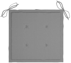 vidaXL Καρέκλες Τραπεζαρίας Κήπου 3 τεμ Μασίφ Ξύλο Ακακίας + Μαξιλάρια