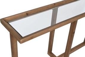 Console Home ESPRIT Καφέ Κρυστάλλινο Έλατο 120 x 33 x 75 cm