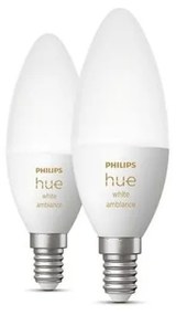 Έξυπνη Λάμπα Led 2xE14 5,2W Κερί Hue WA Σετ 929002294404 Philips Hue 929002294404