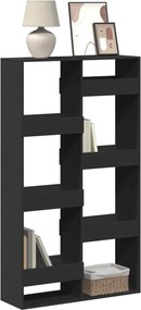 vidaXL Βιβλιοθήκη Μαύρη 100x33x175 εκ. από Επεξεργασμένο Ξύλο