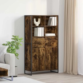 vidaXL Πλαϊνό γραφείο 2 pcs Καπνιστό Δρύς 81 x 36 x 150.5 εκ.