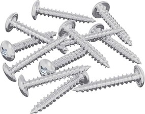 vidaXL Ξυλοβίδες 12 pcs Ασημί M4 x 25 mm Ατσάλι