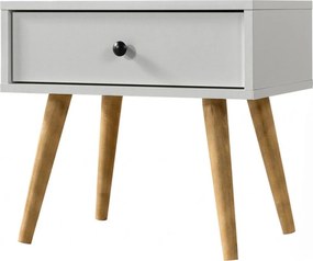 Κομοδίνο Λευκό ROCRO 55x55x30