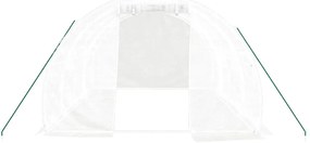 vidaXL Θερμοκήπιο με Ατσάλινο Σκελετό Λευκό 12 τ.μ. 4 x 3 x 2 μ.