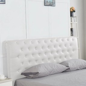 Κρεβάτι GERANIUM Λευκό PU 237x170x109cm