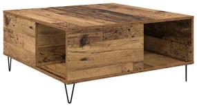 vidaXL Τραπεζάκι σαλονιού Παλαιό ξύλο 80 x 80 x 36.5 εκ