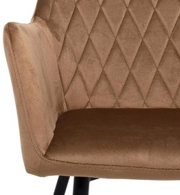 Πολυθρόνα Τραπεζαρίας 23162 Fylliana Καφέ 60x60x87εκ. 2αδα 60x60x87 εκ.