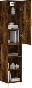 vidaXL Ντουλάπι Καπνιστή δρυς 34,5x34x180 εκ. από Επεξεργασμένο Ξύλο