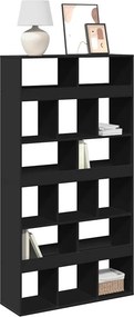 vidaXL Βιβλιοθήκη Μαύρη 100x33x187,5 εκ. Επεξ. Ξύλο
