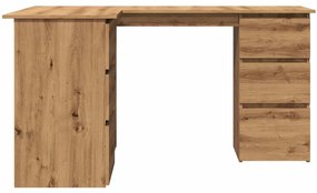 vidaXL Γωνιακό γραφείο Artisan Oak 145x100x76 cm Κατασκευασμένο ξύλο