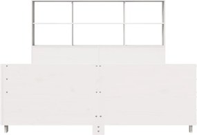 vidaXL Σκελετός Κρεβ. Χωρίς Στρώμα Λευκό 140x190 εκ Μασίφ Πεύκο