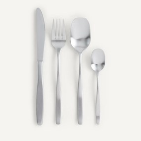 Σετ μαχαιροπήρουνα 16 τεμαχίων από ματ ανοξείδωτο ατσάλι, ATHENAS