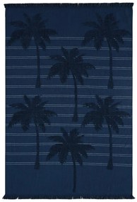 Πετσέτα Θαλάσσης - Παρεό Cocos 01 Blue Kentia Beach 95x160cm 100% Βαμβάκι