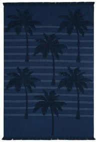 Πετσέτα Θαλάσσης - Παρεό Cocos 01 Blue Kentia Beach 95x160cm 100% Cotton