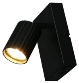 Φωτιστικό Τοίχου - Σποτ Soka 867770132 GU10 10W 9x14,5x15cm Black Trio Lighting