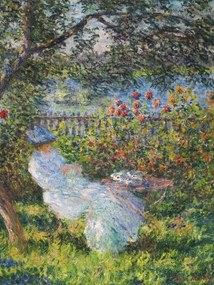 Αναπαραγωγή Alice Hoschedé au Jardin (1881), Claude Monet