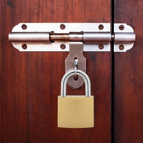 vidaXL Κλειδαριά U με Κλειδιά 100 pcs Ορείχαλκος Σίδερο