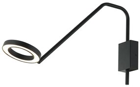 Απλίκα Τοίχου LED Dimmable Zambelis 22042 Black Matt