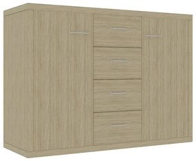 vidaXL Μπουφές Sonoma Δρυς 88 x 30 x 65 εκ. από Επεξ. Ξύλο
