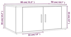 ΤΡΑΠΕΖΑΚΙ ΣΑΛΟΝΙΟΥ ΛΕΥΚΟ 80 X 50 X 36 ΕΚ. ΕΠΕΞΕΡΓΑΣΜΕΝΟ ΞΥΛΟ 816512