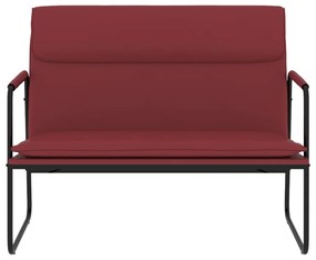 vidaXL Πάγκος Μπορντό 100x64x80 εκ. από Συνθετικό Δέρμα