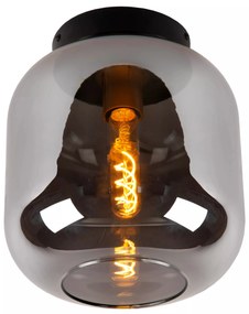 Φωτιστικό Οροφής Lucide 45194-25-65 JOANET Φυμέ (Smoke)|Μαύρο Ματ (Black Mat)
