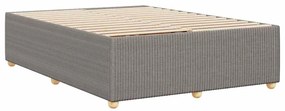 vidaXL Σκελετός Κρεβατιού Χωρίς Στρώμα Taupe 160x200 εκ. Υφασμάτινο