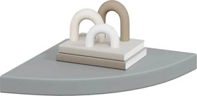 vidaXL Ράφια Τοίχου Γωνιακά 4 τεμ. Γκρι 35x35x3,8 εκ. MDF
