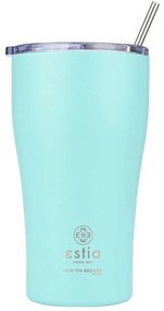 Ποτήρι - Θερμός Με Καλαμάκι Save The Aegean 01-23171 500ml Bermuda Green Estia