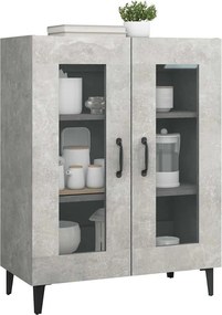vidaXL Ντουλάπι Γκρι Σκυροδέματος 69,5x34x90 εκ. Επεξεργασμένο Ξύλο