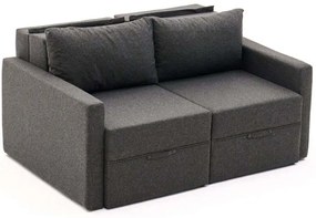 Καναπές - Κρεβάτι Διθέσιος Saros 825BLC5414 155x110x72cm Anthracite