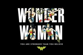 Εκτύπωση τέχνης Wonder Woman - You are strong, (40 x 26.7 cm)