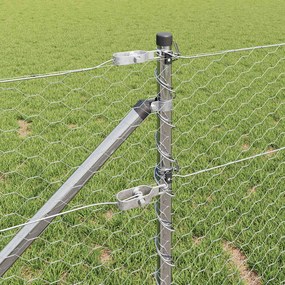 vidaXL Εξαγωνική Φράχτη με Στύλο 10 x 0,6 μ Γαλβανισμένος Χάλυβας