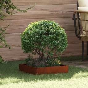 vidaXL Περίγραμμα γκαζόν Σκ rusty 40 x 40 x 13 cm