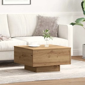 vidaXL Τραπέζι Σαλονιού Artisian από Δρυό 55x55x31 εκ. Φτιαγμένο από ξύλο