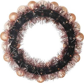 vidaXL Χριστουγεννιάτικα Στεφάνια Μπάλλας 2 pcs Ροζ χρυσό