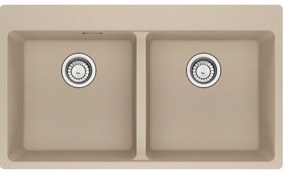 Franke Maris MRG 620-39-39 Ένθετος Γρανιτένιος Νεροχύτης με απλή βαλβίδα 90cm Oatmeal