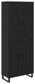 vidaXL Highboard 2 pcs Μαύρη Οξυά 69,5 x 34 x 180 εκ.