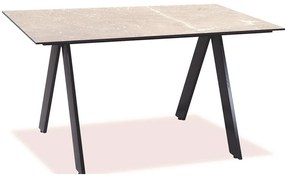 Τραπέζι Παραλ/μο Αλουμινίου Hpl 22513 120x80x75cm Beige-Black