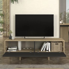 ΕΠΙΠΛΟ ΤΗΛΕΟΡΑΣΗΣ LAVA MEGAPAP ΧΡΩΜΑ ROTA OAK - ΑΝΘΡΑΚΙ 150X35X51,3ΕΚ.
