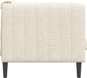 vidaXL Πολυθρόνα Μπεζ Λινή